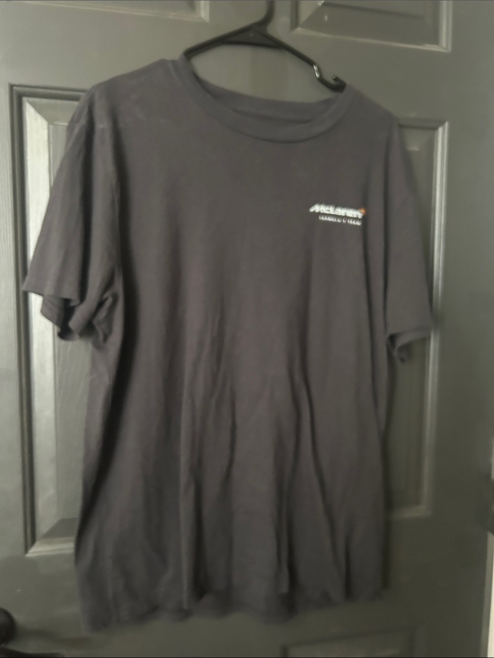 Black Short Sleeve Crewneck T-Shirt with Small Chest Logo